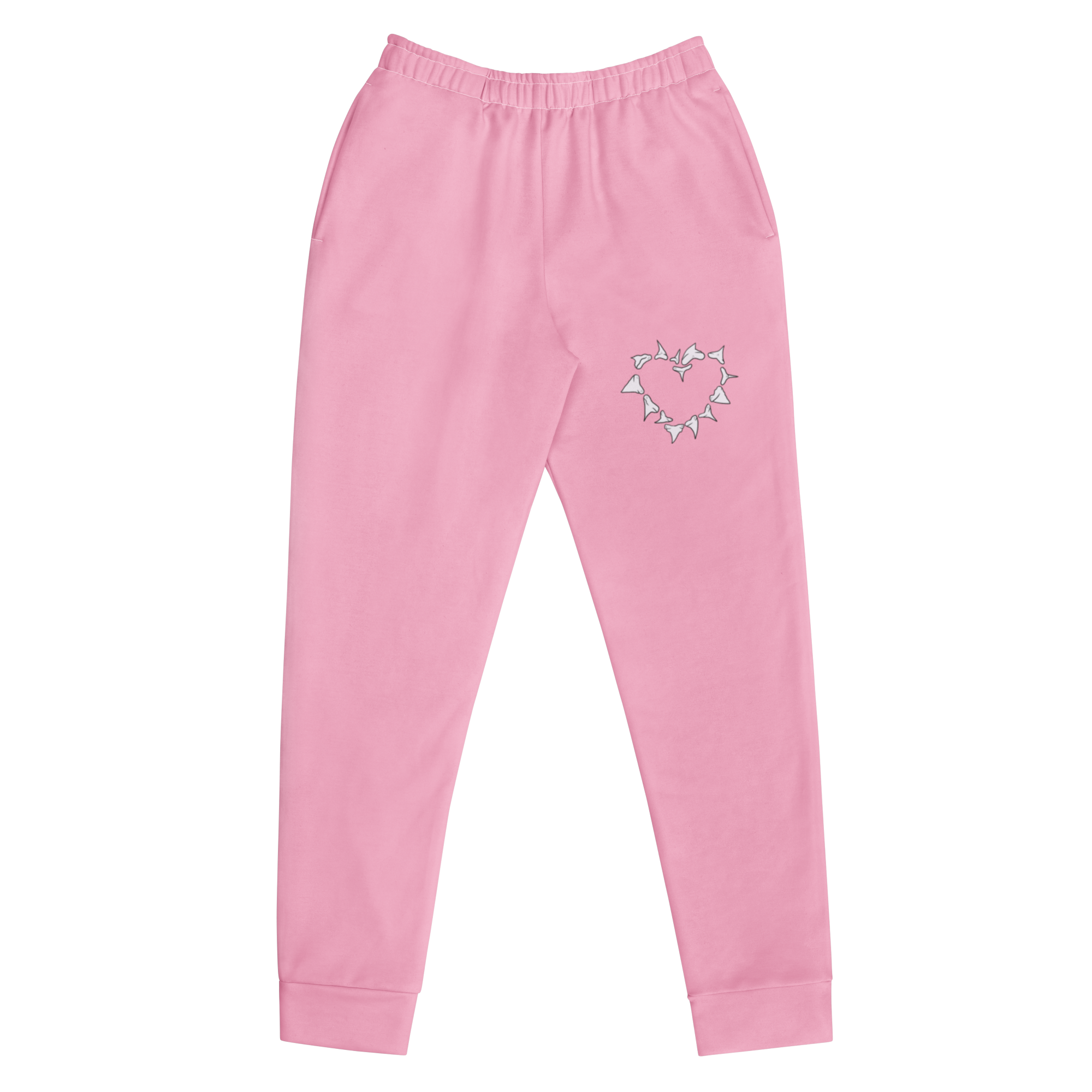 Shark Love Women's Sweatpants in Cotton Candy Pink