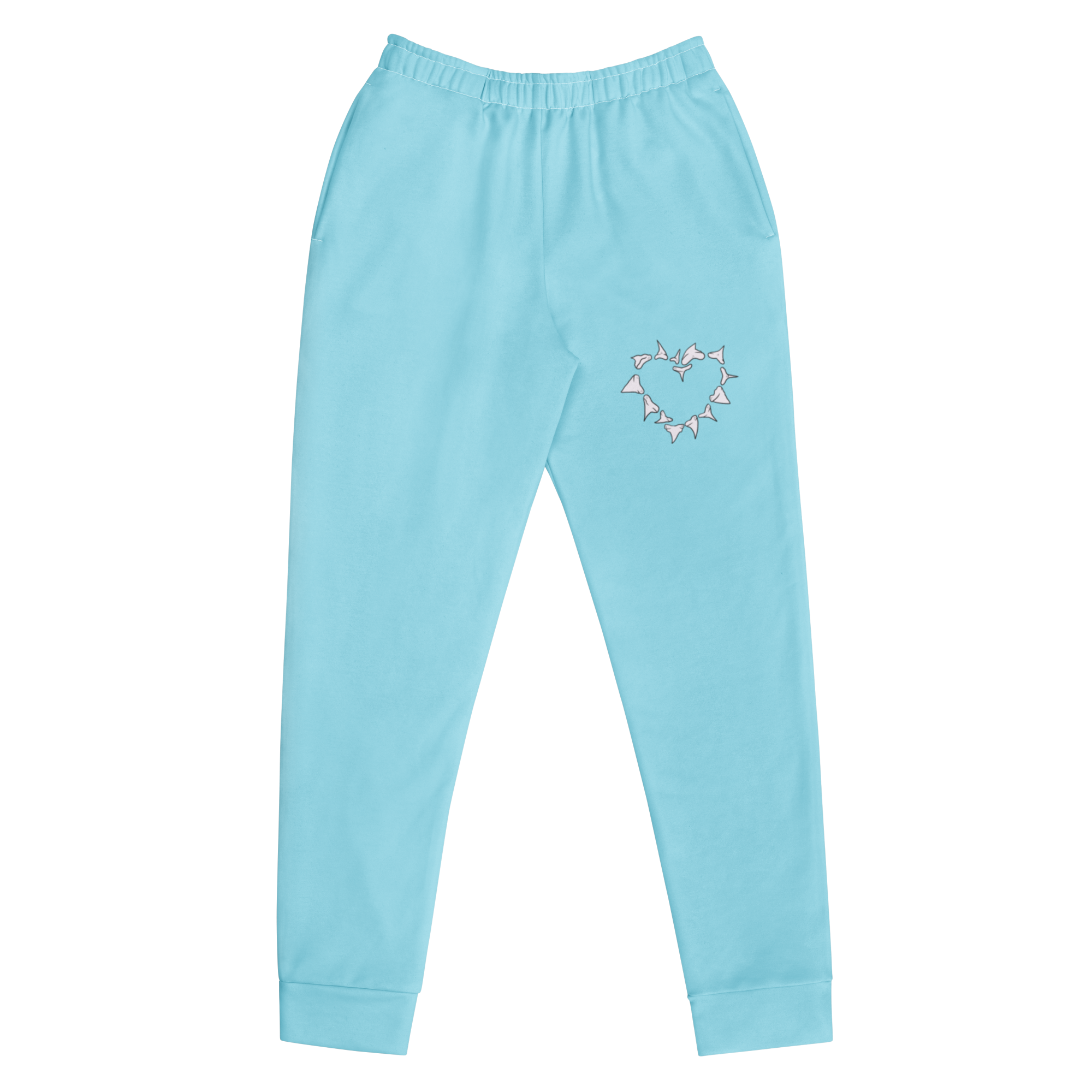 Shark Love Women's Sweatpants in Blizzard Blue