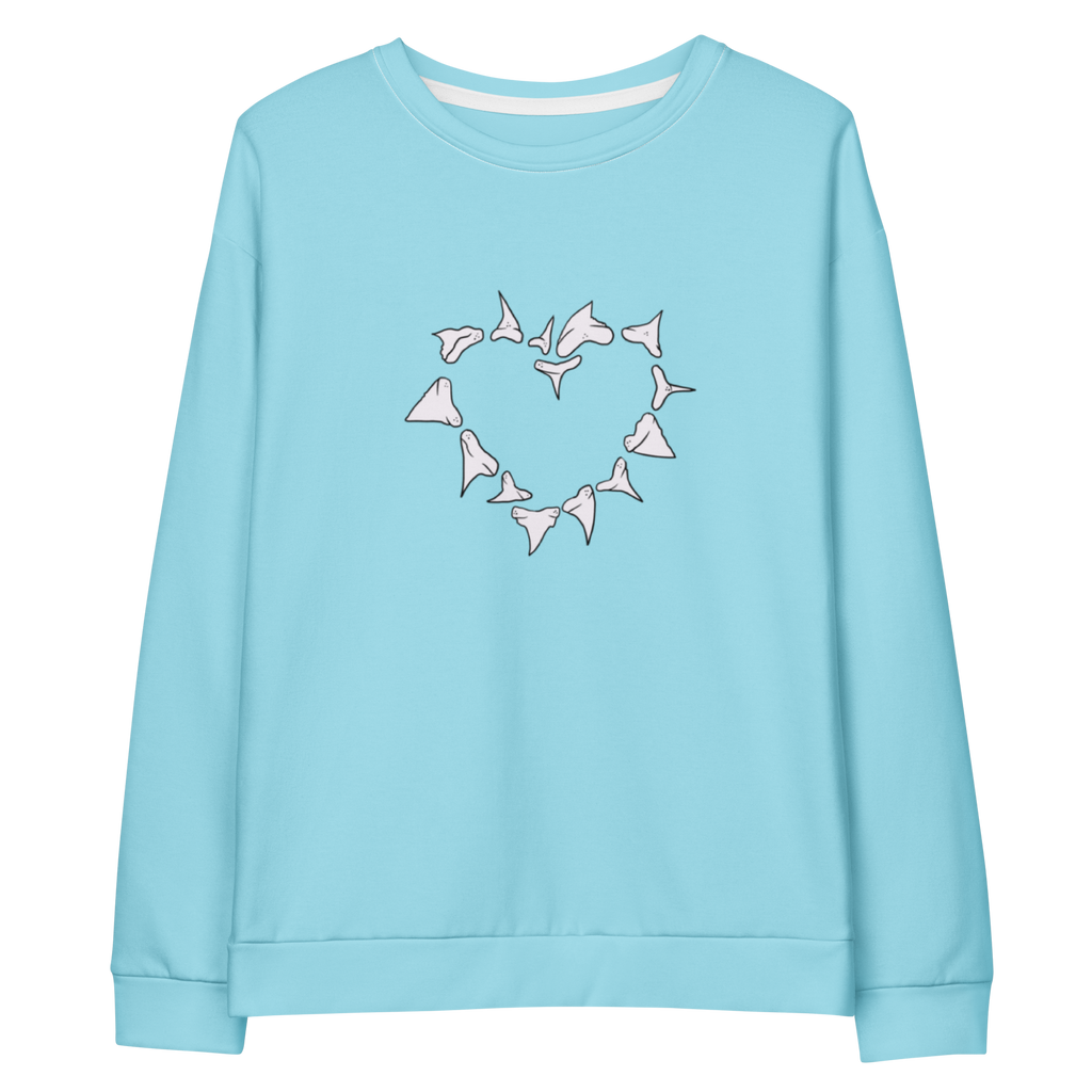 Shark Love Sweatshirt in Blizzard Blue